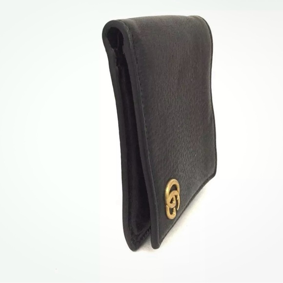 AUTHENTIC GUCCI MARMONT LEATHER BLACK WALLET - Picture 2 of 8